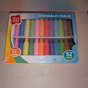 NWOT Play Day 52 Pieces Sidewalk Chalk